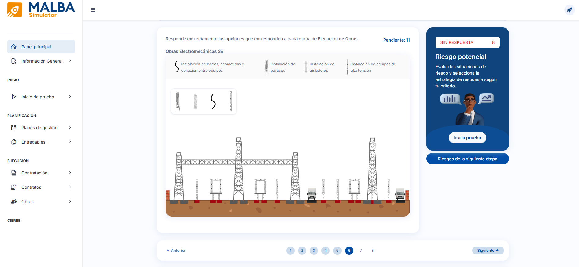 MALBA Simulator - Pantalla 2